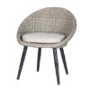 Terrasstoel Egg chair grey