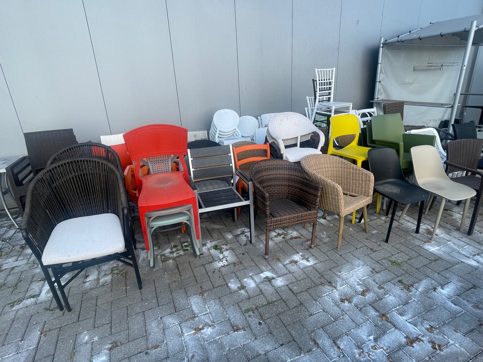 Terrasstoelen voor 5 euro