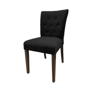 Stoel Bink velvet zwart