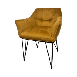 Fauteuil Claire goudgeel