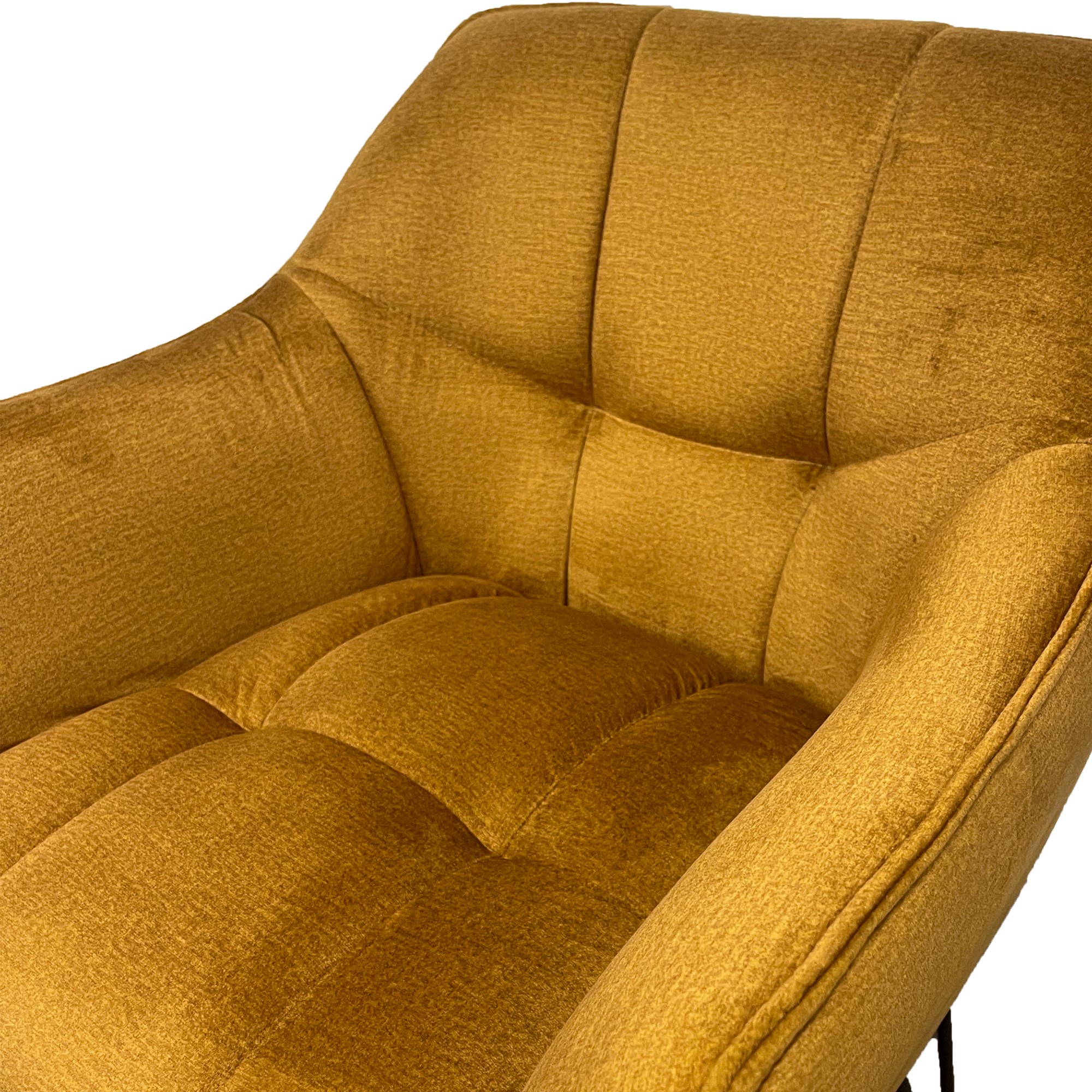 Fauteuil Claire goudgeel