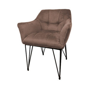 Fauteuil Claire lichtbruin