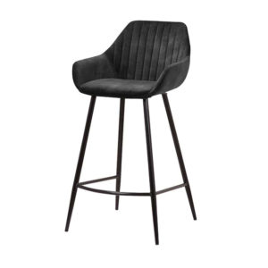 Barkruk Detroit Velvet zwart