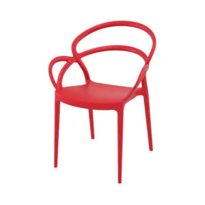 Terrasstoel Mila rood