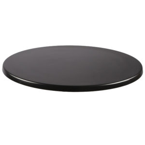 Werzalit tafelblad Black rond 80