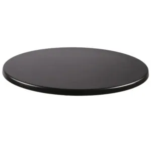 Werzalit tafelblad Black rond 80