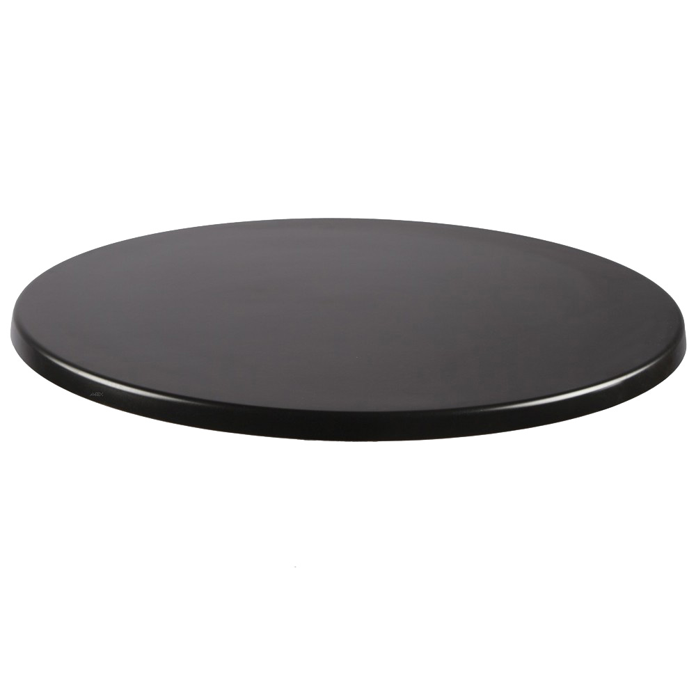 Werzalit tafelblad Black rond 80