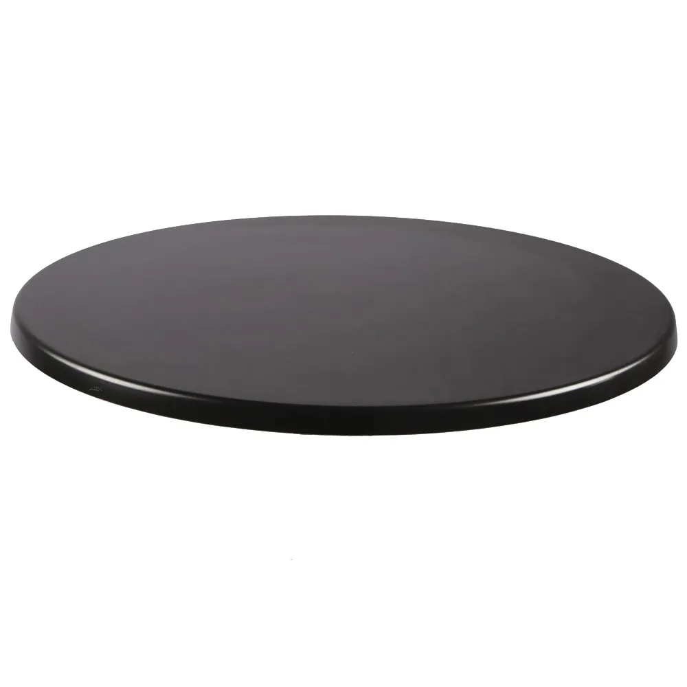 Werzalit tafelblad Black rond 80