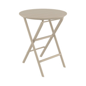 Klaptafel Tivoli rond 60 cm taupe