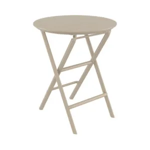 Klaptafel Tivoli rond 60 cm taupe
