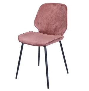 Stoel Ocean velvet oud roze